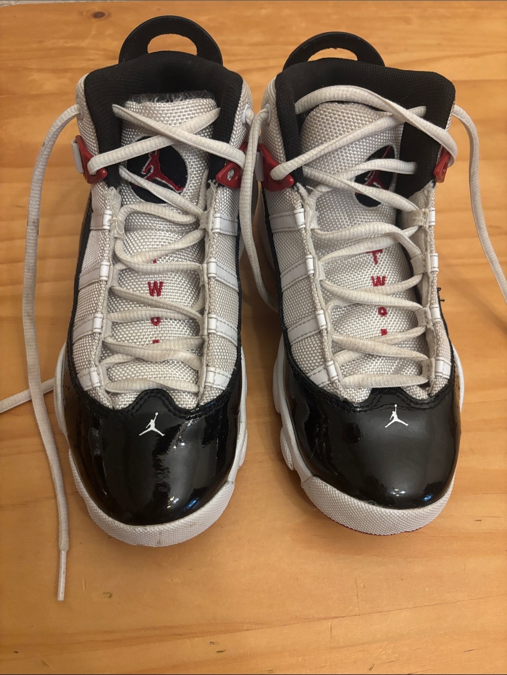 Jordan Basketball Sneakers - Black, White & Red